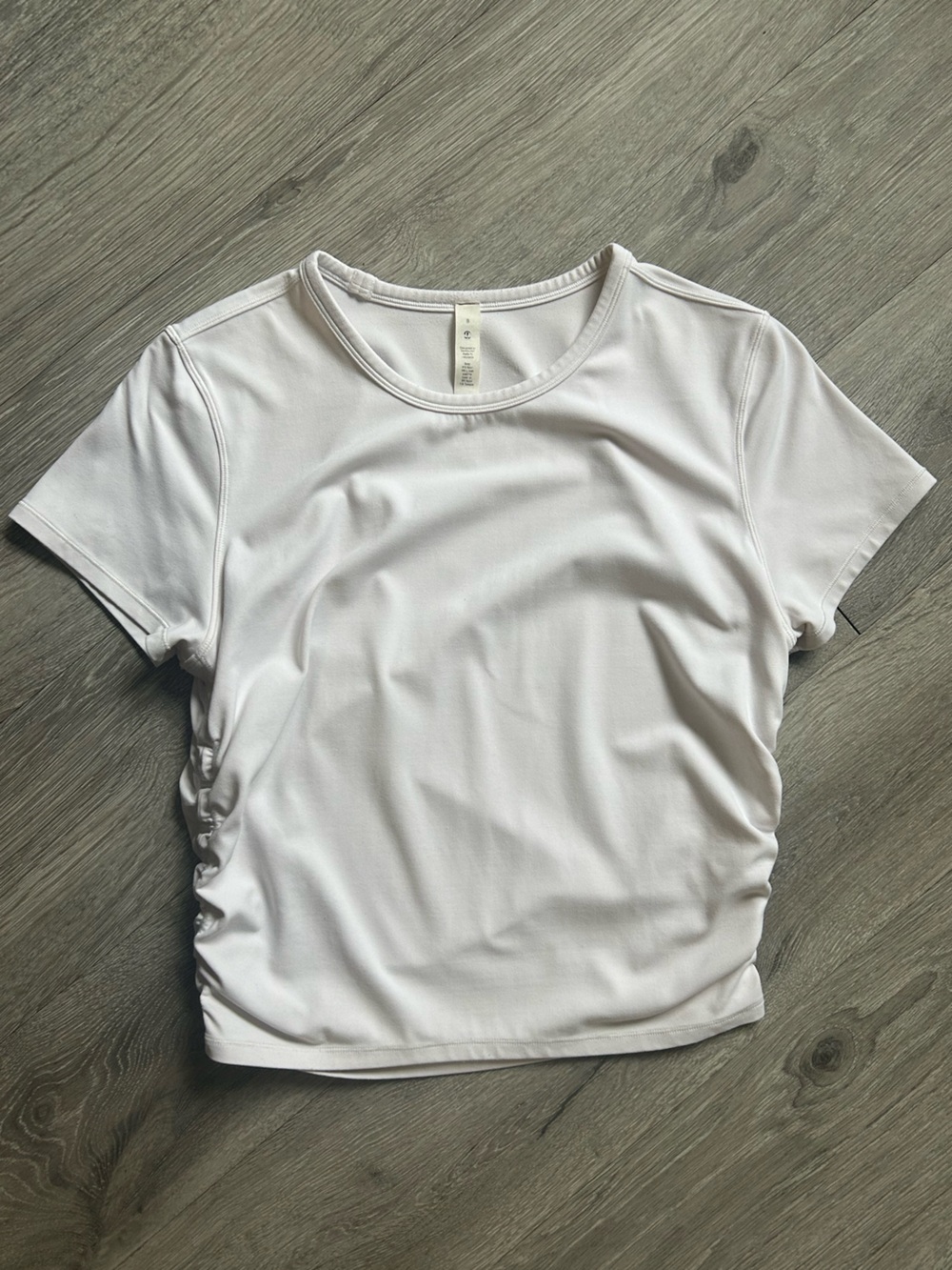 Lululemon White All It Takes Nulu Short Sleeve Size 8